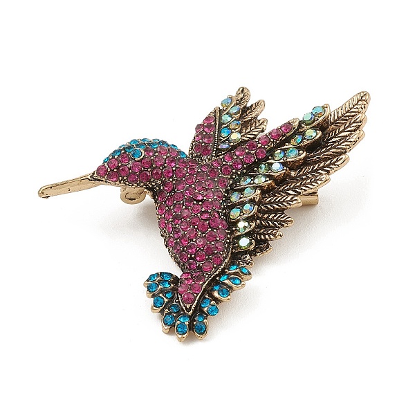 PandaHall Rhinestone Bird Brooch Pin, Alloy Badge for Backpack Clothes, Antique Golden, 51.5x43.5x10.5mm Alloy+Rhinestone Bird Multicolor
PandaHall Rhinestone Bird Brooch Pin, Alloy Badge for Backpack Clothes, Antique Golden, 51.5x43.5x10.5mm Alloy+Rhinestone Bird Multicolor