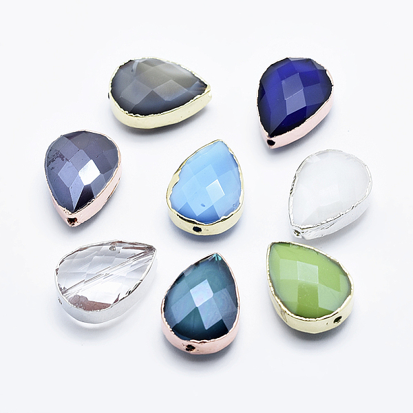 PandaHall Faceted Glass Beads, with Brass Findings, teardrop, Mixed Color, 14x10x7mm, Hole: 1mm Glass Teardrop Multicolor
PandaHall Faceted Glass Beads, with Brass Findings, teardrop, Mixed Color, 14x10x7mm, Hole: 1mm Glass Teardrop Multicolor