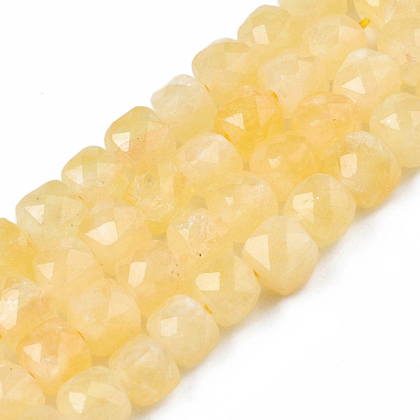 PandaHall Natural Quartz Beads Strands, Dyed, Faceted, Cube, Light Goldenrod Yellow, 5.5x6x6mm, Hole: 1mm, about 61~62pcs/Strand, 12.99...
PandaHall Natural Quartz Beads Strands, Dyed, Faceted, Cube, Light Goldenrod Yellow, 5.5x6x6mm, Hole: 1mm, about 61~62pcs/Strand, 12.99...