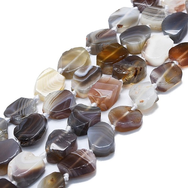 PandaHall Natural Botswana Agate Beads Strands, Nuggets, 13~17x11~13x4~6mm, Hole: 0.8mm, about 24~25pcs/strand, 16.54 inch(42cm) Botswana...
PandaHall Natural Botswana Agate Beads Strands, Nuggets, 13~17x11~13x4~6mm, Hole: 0.8mm, about 24~25pcs/strand, 16.54 inch(42cm) Botswana...