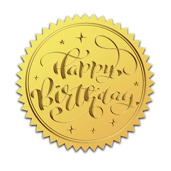PandaHall CHGCRAFT 100Pcs Happy Birthday Gold Foil Certificate Seals Gold Embossed Self Adhesive Foil Seal Stickers for Envelopes...
PandaHall CHGCRAFT 100Pcs Happy Birthday Gold Foil Certificate Seals Gold Embossed Self Adhesive Foil Seal Stickers for Envelopes...