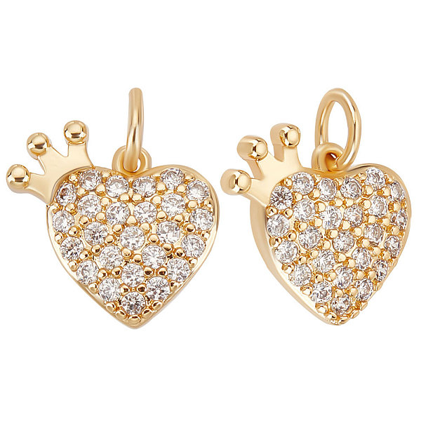 PandaHall Beebeecraft 1 Box 8Pcs Cubic Zirconia Heart Charms Clear CZ Stone Heart Pendant Charms with Crown and Jump Ring for DIY Necklace...
PandaHall Beebeecraft 1 Box 8Pcs Cubic Zirconia Heart Charms Clear CZ Stone Heart Pendant Charms with Crown and Jump Ring for DIY Necklace...