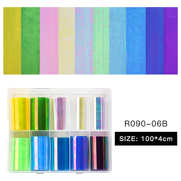 PandaHall 10 Colors Nail Art Transfer Stickers, Nail Decals, DIY Nail Tips Decoration for Women, Mixed Color, 40mm, about 1m/roll..., Multicolor
PandaHall 10 Colors Nail Art Transfer Stickers, Nail Decals, DIY Nail Tips Decoration for Women, Mixed Color, 40mm, about 1m/roll..., Multicolor