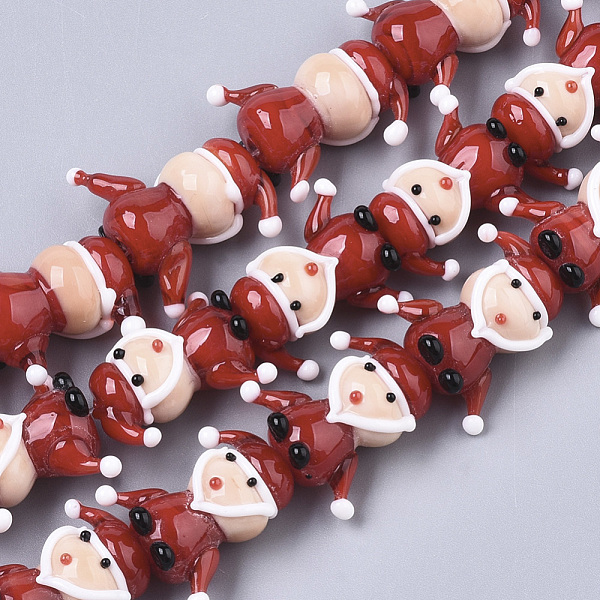PandaHall Handmade Lampwork Beads Strands, Santa Claus, for Christmas, Red, 19.5x20x11mm, Hole: 1.8mm, about 25pcs/Strand, 19.69 inch(50cm)...
PandaHall Handmade Lampwork Beads Strands, Santa Claus, for Christmas, Red, 19.5x20x11mm, Hole: 1.8mm, about 25pcs/Strand, 19.69 inch(50cm)...