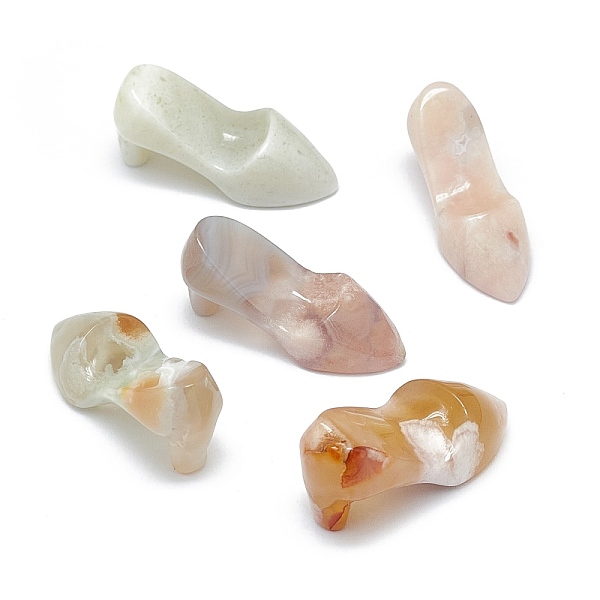 PandaHall Natural Cherry Blossom Agate Sculpture Display Decorations, for Home Office Desk, High-heeled Shoes, 31~32x11.5~13x12.5~14mm...
PandaHall Natural Cherry Blossom Agate Sculpture Display Decorations, for Home Office Desk, High-heeled Shoes, 31~32x11.5~13x12.5~14mm...