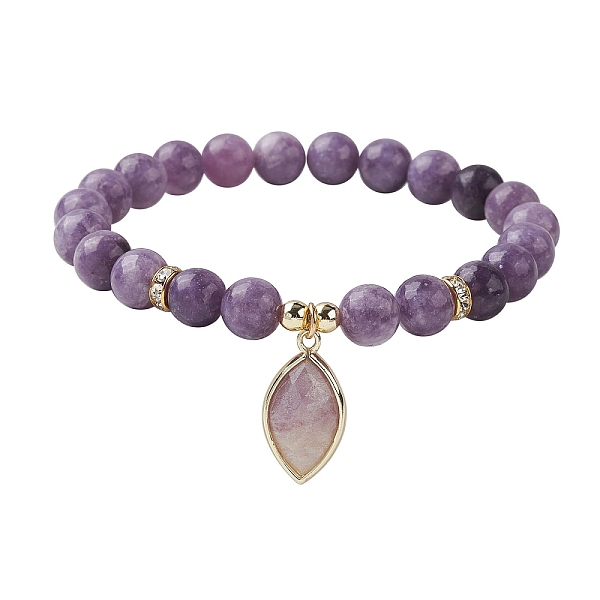 PandaHall Natural Lilac Jade Stretch Bracelets, Horse Eye Shape Stone Charm Bracelets for Women, Inner Diameter: 2-5/8 inch(6.6cm) Lilac...
PandaHall Natural Lilac Jade Stretch Bracelets, Horse Eye Shape Stone Charm Bracelets for Women, Inner Diameter: 2-5/8 inch(6.6cm) Lilac...
