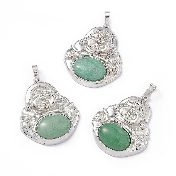 PandaHall Natural Green Aventurine Pendants, Buddha Charms, with Platinum Tone Rack Plating Brass Findings, Cadmium Free & Lead Free...
PandaHall Natural Green Aventurine Pendants, Buddha Charms, with Platinum Tone Rack Plating Brass Findings, Cadmium Free & Lead Free...
