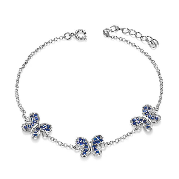 PandaHall SHEGRACE 925 Sterling Silver Link Bracelet, with Micro Pave AAA Cubic Zirconia Butterfly, Dark Blue, 7-1/8 inch(18cm) Sterling...
PandaHall SHEGRACE 925 Sterling Silver Link Bracelet, with Micro Pave AAA Cubic Zirconia Butterfly, Dark Blue, 7-1/8 inch(18cm) Sterling...