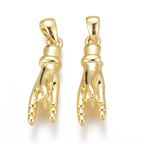 PandaHall Brass Pendants, Long-Lasting Plated, Mano Cornuto Italian Hand, Real 18K Gold Plated, 20x5.5x5mm, Hole: 2mm Brass Others
PandaHall Brass Pendants, Long-Lasting Plated, Mano Cornuto Italian Hand, Real 18K Gold Plated, 20x5.5x5mm, Hole: 2mm Brass Others