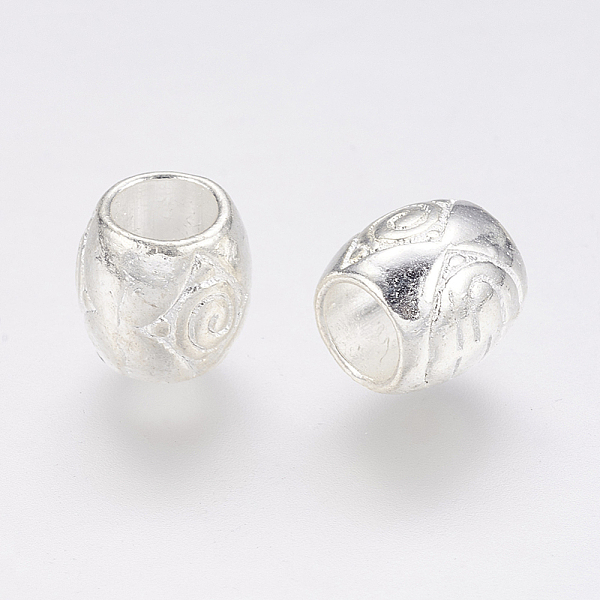 PandaHall Tibetan Style Alloy European Beads, Lead Free & Cadmium Free & Nickel Free, Barrel, Silver Color Plated, about 8mm in diameter...
PandaHall Tibetan Style Alloy European Beads, Lead Free & Cadmium Free & Nickel Free, Barrel, Silver Color Plated, about 8mm in diameter...