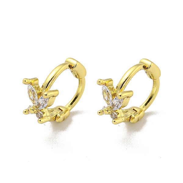 PandaHall Brass Micro Pave Cubic Zirconia Hoop Earring, Real 18K Gold Plated, Flower, 8.5x4.5mm Brass Flower
PandaHall Brass Micro Pave Cubic Zirconia Hoop Earring, Real 18K Gold Plated, Flower, 8.5x4.5mm Brass Flower