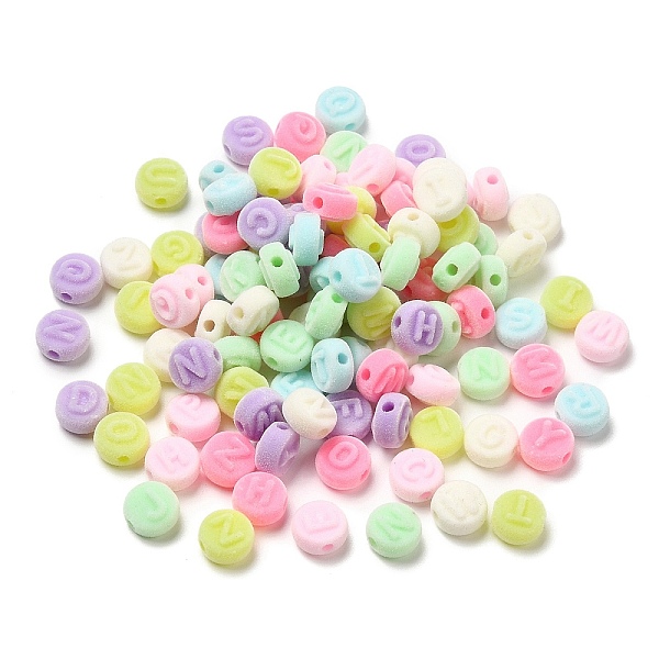 PandaHall Flocky Acrylic Beads, Flat Round with Letter, Mixed Color, 10x9.5x6mm, Hole: 2.1mm Acrylic Flat Round Multicolor
PandaHall Flocky Acrylic Beads, Flat Round with Letter, Mixed Color, 10x9.5x6mm, Hole: 2.1mm Acrylic Flat Round Multicolor