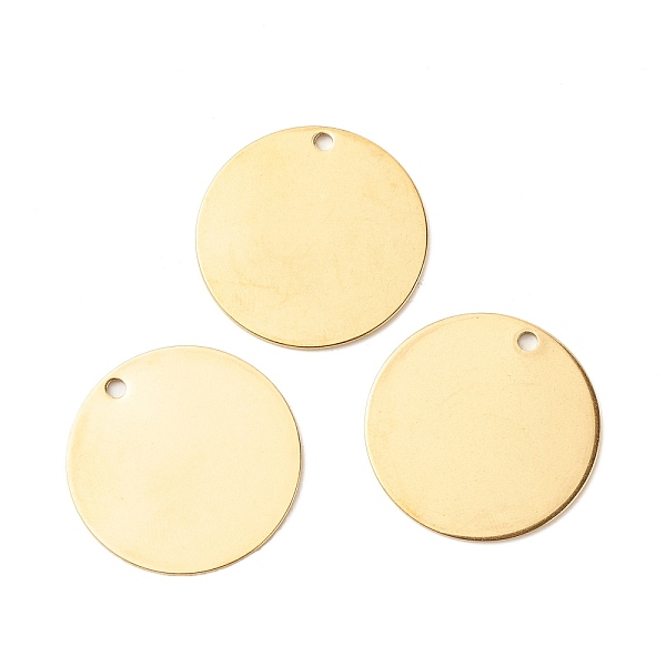 PandaHall Ion Plating(IP) 201 Stainless Steel Pendants, Flat Round, Golden, 30x30x1mm, Hole: 2.2mm 201 Stainless Steel Flat Round
PandaHall Ion Plating(IP) 201 Stainless Steel Pendants, Flat Round, Golden, 30x30x1mm, Hole: 2.2mm 201 Stainless Steel Flat Round