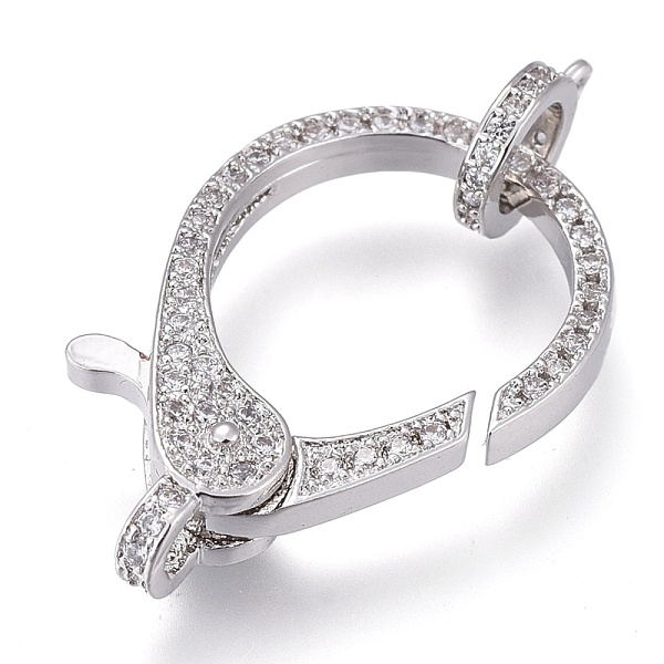 PandaHall Brass Micro Pave Cubic Zirconia Lobster Claw Clasps, with Bail Beads/Tube Bails, Long-Lasting Plated, Clear, Real Platinum Plated...
PandaHall Brass Micro Pave Cubic Zirconia Lobster Claw Clasps, with Bail Beads/Tube Bails, Long-Lasting Plated, Clear, Real Platinum Plated...