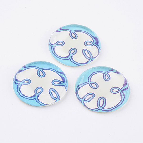 PandaHall Tempered Glass Cabochons, Half Round/Dome, Cloud Pattern, Colorful, Size: about 22mm in diameter, 6mm thick Glass Half Round
PandaHall Tempered Glass Cabochons, Half Round/Dome, Cloud Pattern, Colorful, Size: about 22mm in diameter, 6mm thick Glass Half Round