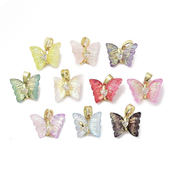 PandaHall Real 18K Gold Plated Rack Plating Brass Micro Pave Cubic Zirconia Pendants, with Resin, Long-Lasting Plated, Cadmium Free & Lead..., Multicolor
PandaHall Real 18K Gold Plated Rack Plating Brass Micro Pave Cubic Zirconia Pendants, with Resin, Long-Lasting Plated, Cadmium Free & Lead..., Multicolor