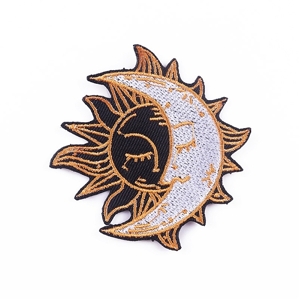 PandaHall Sun Moon Computerized Embroidery Cloth Iron on Patches, Stick On Patch, Costume Accessories, Appliques, Black, 70x68mm Cloth Flat...
PandaHall Sun Moon Computerized Embroidery Cloth Iron on Patches, Stick On Patch, Costume Accessories, Appliques, Black, 70x68mm Cloth Flat...