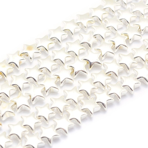PandaHall Electroplate Non-magnetic Synthetic Hematite Beads Strands, Grade AA, Long-Lasting Plated, Star, Silver Plated, 6x6mm, Hole: 0.8mm...
PandaHall Electroplate Non-magnetic Synthetic Hematite Beads Strands, Grade AA, Long-Lasting Plated, Star, Silver Plated, 6x6mm, Hole: 0.8mm...