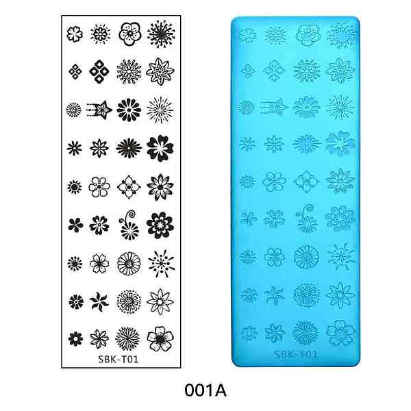 PandaHall Stainless Steel Nail Art Stamping Plates, Nail Image Templates, Rectangle with Flower Pattern, Stainless Steel Color, 120x40mm...
PandaHall Stainless Steel Nail Art Stamping Plates, Nail Image Templates, Rectangle with Flower Pattern, Stainless Steel Color, 120x40mm...