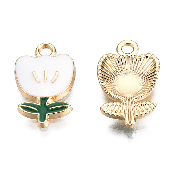 PandaHall Eco-Friendly Zinc Alloy Pendants, with Enamel, Flower, Cadmium Free & Nickel Free & Lead Free, Golden, White, 19.5x11.5x3mm, Hole...
PandaHall Eco-Friendly Zinc Alloy Pendants, with Enamel, Flower, Cadmium Free & Nickel Free & Lead Free, Golden, White, 19.5x11.5x3mm, Hole...