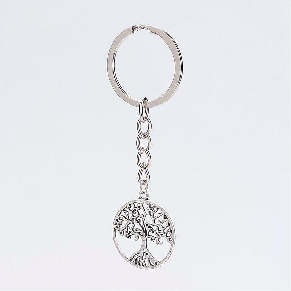 PandaHall Alloy Pendant Keychain, with Iron Key Ring, Platinum and Antique Silver, Flat Round with Tree, Antique Silver, 86mm Alloy Flat...
PandaHall Alloy Pendant Keychain, with Iron Key Ring, Platinum and Antique Silver, Flat Round with Tree, Antique Silver, 86mm Alloy Flat...