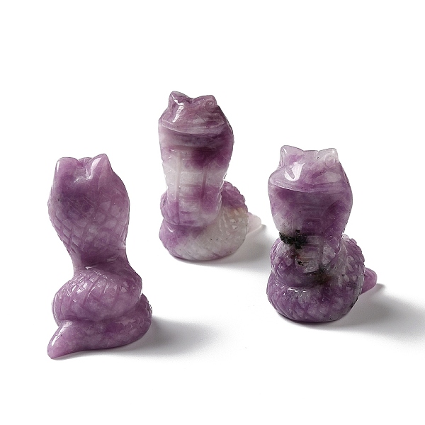 PandaHall Natural Lilac Jade Display Decoration, Snake, 27~30.5x33~35.5x53~54mm Lilac Jade Snake
PandaHall Natural Lilac Jade Display Decoration, Snake, 27~30.5x33~35.5x53~54mm Lilac Jade Snake