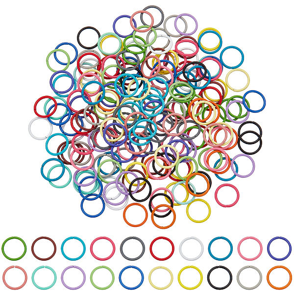 PandaHall 200Pcs 20 Colors Baking Painted Iron Jump Rings, Open Jump Rings, Mixed Color, 18 Gauge, 10x1mm, Inner Diameter: 8mm..., Multicolor
PandaHall 200Pcs 20 Colors Baking Painted Iron Jump Rings, Open Jump Rings, Mixed Color, 18 Gauge, 10x1mm, Inner Diameter: 8mm..., Multicolor