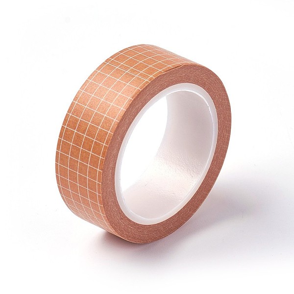 PandaHall DIY Scrapbook Decorative Paper Tapes, Adhesive Tapes, Grid Pattern, Orange, 15mm, about 10m/roll Paper Orange
PandaHall DIY Scrapbook Decorative Paper Tapes, Adhesive Tapes, Grid Pattern, Orange, 15mm, about 10m/roll Paper Orange