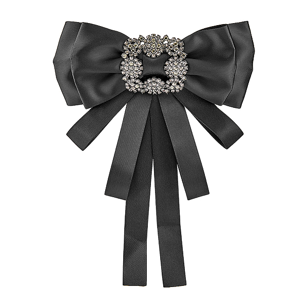 PandaHall Crystal Glass Rhinestone Bowknot Brooch, Cloth Bow Tie Neck Tie Lapel Pin for Women, Black, 220x162x19mm Cloth Black
PandaHall Crystal Glass Rhinestone Bowknot Brooch, Cloth Bow Tie Neck Tie Lapel Pin for Women, Black, 220x162x19mm Cloth Black