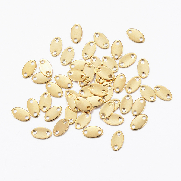 PandaHall 201 Stainless Steel Links connectors, Oval, Golden, 6x3.2x1mm, Hole: 1mm 201 Stainless Steel Oval
PandaHall 201 Stainless Steel Links connectors, Oval, Golden, 6x3.2x1mm, Hole: 1mm 201 Stainless Steel Oval