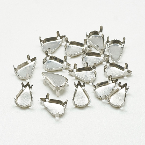 PandaHall 201 Stainless Steel Sew on Prong Settings, Claw Settings for Pointed Back Rhinestone, teardrop, Stainless Steel Color, Tray...
PandaHall 201 Stainless Steel Sew on Prong Settings, Claw Settings for Pointed Back Rhinestone, teardrop, Stainless Steel Color, Tray...