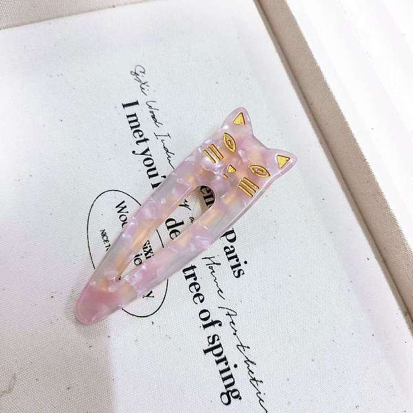 PandaHall Cat Shape Cellulose Acetate(Resin) Alligator Hair Clips, Hair Accessories for Girls Women, Pearl Pink, 73mm Cellulose Acetate Cat...
PandaHall Cat Shape Cellulose Acetate(Resin) Alligator Hair Clips, Hair Accessories for Girls Women, Pearl Pink, 73mm Cellulose Acetate Cat...