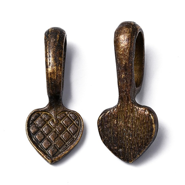 PandaHall Tibetan Style Alloy Heart Glue-on Flat Pad Pendant Bails, Cadmium Free & Nickel Free & Lead Free, Antique Bronze, 21x9x7mm, Hole...
PandaHall Tibetan Style Alloy Heart Glue-on Flat Pad Pendant Bails, Cadmium Free & Nickel Free & Lead Free, Antique Bronze, 21x9x7mm, Hole...