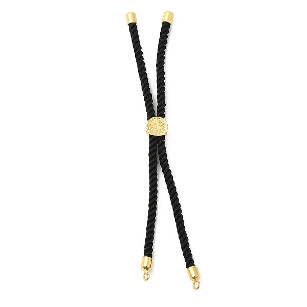 PandaHall Twisted Nylon Cord Silder Bracelets, Link Bracelet Making for Connector Charm, with Long-Lasting Plated Golden Brass Cord End &..., Black
PandaHall Twisted Nylon Cord Silder Bracelets, Link Bracelet Making for Connector Charm, with Long-Lasting Plated Golden Brass Cord End &..., Black