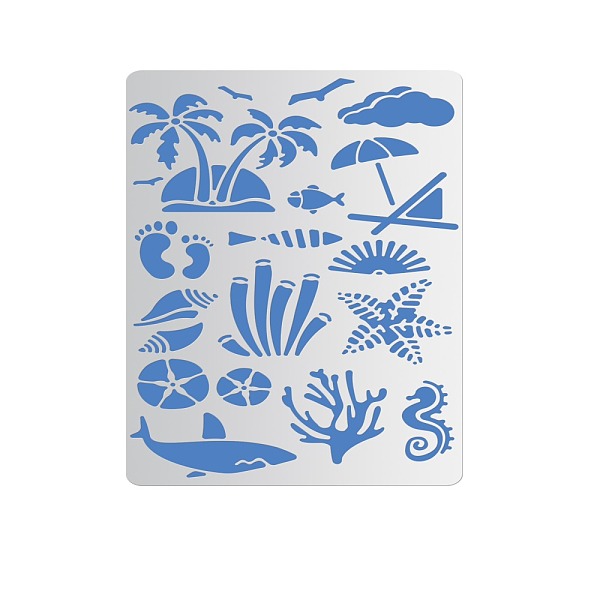 PandaHall Beach Theme Steel Cutting Dies Stencils, for DIY Scrapbooking/Photo Album, Decorative Embossing DIY Paper Card, Mixed Patterns...
PandaHall Beach Theme Steel Cutting Dies Stencils, for DIY Scrapbooking/Photo Album, Decorative Embossing DIY Paper Card, Mixed Patterns...