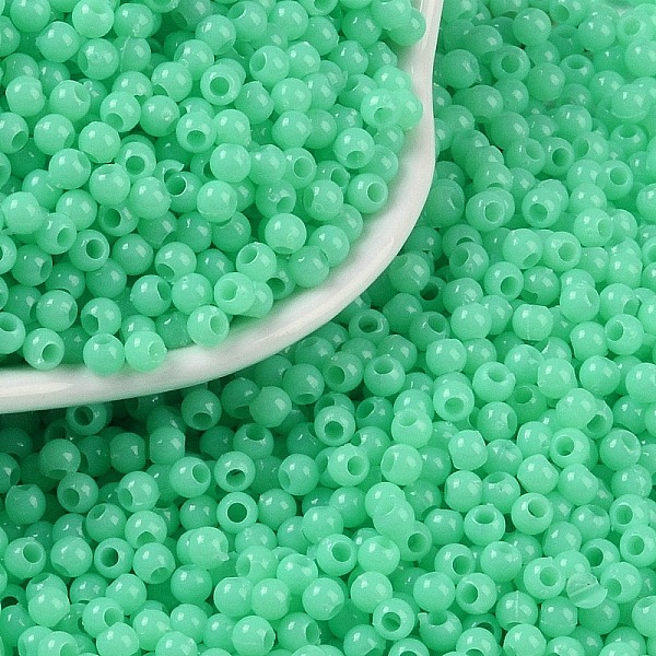 PandaHall Opaque Acrylic Beads, Round, Medium Aquamarine, 3x2.5mm, Hole: 1.2mm, about 48000pcs/500g Acrylic Round
PandaHall Opaque Acrylic Beads, Round, Medium Aquamarine, 3x2.5mm, Hole: 1.2mm, about 48000pcs/500g Acrylic Round