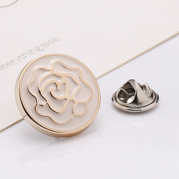 PandaHall Plastic Brooch, Alloy Pin, with Enamel, for Garment Accessories, Round with Flower, Snow, 18mm Alloy+Enamel Round White
PandaHall Plastic Brooch, Alloy Pin, with Enamel, for Garment Accessories, Round with Flower, Snow, 18mm Alloy+Enamel Round White