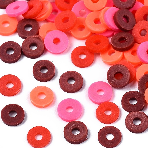 PandaHall Handmade Polymer Clay Beads, Heishi Beads, for DIY Jewelry Crafts Supplies, Disc/Flat Round, Dark Red, 6x1mm, Hole: 2mm, about...
PandaHall Handmade Polymer Clay Beads, Heishi Beads, for DIY Jewelry Crafts Supplies, Disc/Flat Round, Dark Red, 6x1mm, Hole: 2mm, about...