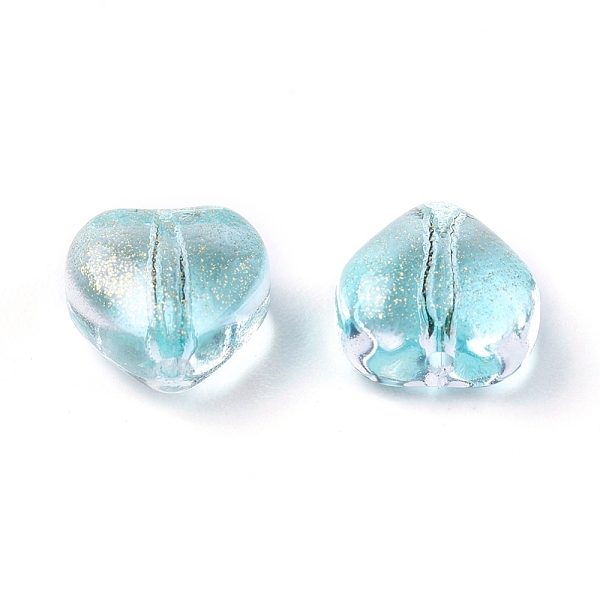 PandaHall Electroplate Glass Beads, with Glitter Powder, Heart, Aqua, 5.5x6x3.7mm, Hole: 0.8mm Glass Heart Cyan
PandaHall Electroplate Glass Beads, with Glitter Powder, Heart, Aqua, 5.5x6x3.7mm, Hole: 0.8mm Glass Heart Cyan