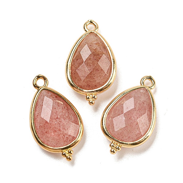 PandaHall Natural Strawberry Quartz Faceted Pendants, Rack Plating Golden Plated Brass Teardrop Charms, 21x12x5mm, Hole: 1.6mm Strawberry...
PandaHall Natural Strawberry Quartz Faceted Pendants, Rack Plating Golden Plated Brass Teardrop Charms, 21x12x5mm, Hole: 1.6mm Strawberry...