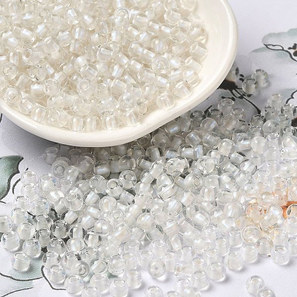 PandaHall 6/0 Transparent Colours Glass Seed Beads, Rondelle, Clear, 4x3mm, Hole: 1.4mm, about 7500pcs/pound Glass Rondelle Clear
PandaHall 6/0 Transparent Colours Glass Seed Beads, Rondelle, Clear, 4x3mm, Hole: 1.4mm, about 7500pcs/pound Glass Rondelle Clear