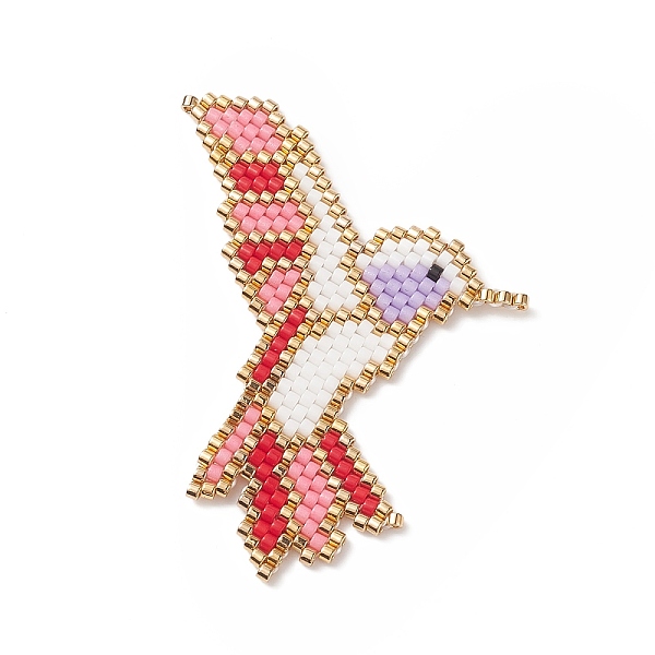 PandaHall Handmade Loom Pattern MIYUKI Seed Beads, Woodpecker Pendants, Red, 51x37x1.4mm Glass Bird Red
PandaHall Handmade Loom Pattern MIYUKI Seed Beads, Woodpecker Pendants, Red, 51x37x1.4mm Glass Bird Red
