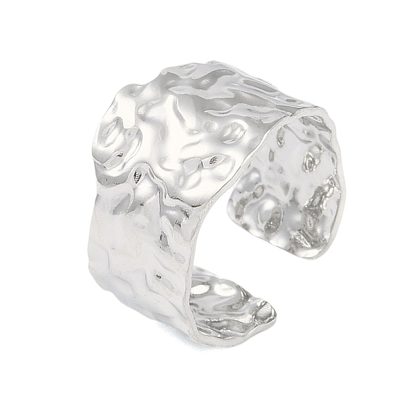 PandaHall 304 Stainless Steel Textured Open Cuff Rings, Irregular Geometry Wide Band Ring for Women, Stainless Steel Color, 13.5mm, Inner...
PandaHall 304 Stainless Steel Textured Open Cuff Rings, Irregular Geometry Wide Band Ring for Women, Stainless Steel Color, 13.5mm, Inner...