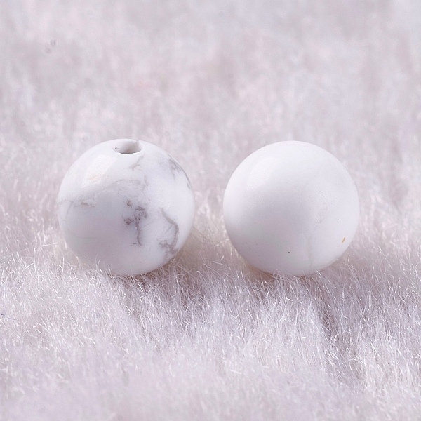 PandaHall Natural Howlite Beads, Half Drilled, Round, 6mm, Hole: 1mm Howlite Round
PandaHall Natural Howlite Beads, Half Drilled, Round, 6mm, Hole: 1mm Howlite Round