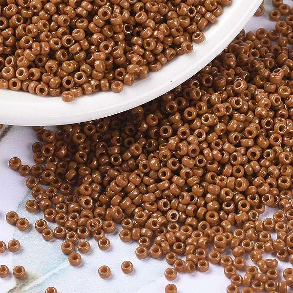 PandaHall MIYUKI Round Rocailles Beads, Japanese Seed Beads, 15/0, (RR4458) Duracoat Dyed Opaque Persimmon, 1.5mm, Hole: 0.7mm, about..., Brown
PandaHall MIYUKI Round Rocailles Beads, Japanese Seed Beads, 15/0, (RR4458) Duracoat Dyed Opaque Persimmon, 1.5mm, Hole: 0.7mm, about..., Brown