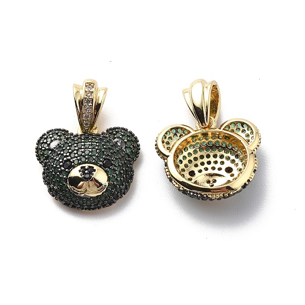PandaHall Brass Cubic Zirconia Pendants, Bear Charm, Real 18K Gold Plated, Dark Green, 16x18.5x6.5mm, Hole: 3.5x6mm Brass+Cubic Zirconia...
PandaHall Brass Cubic Zirconia Pendants, Bear Charm, Real 18K Gold Plated, Dark Green, 16x18.5x6.5mm, Hole: 3.5x6mm Brass+Cubic Zirconia...