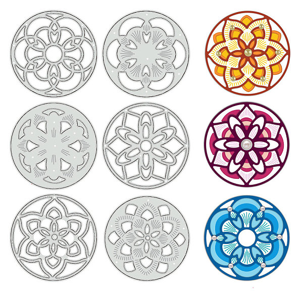 PandaHall Mandala Theme Carbon Steel Cutting Dies Stencils, for DIY Scrapbooking, Photo Album, Decorative Embossing Paper Card, Stainless...
PandaHall Mandala Theme Carbon Steel Cutting Dies Stencils, for DIY Scrapbooking, Photo Album, Decorative Embossing Paper Card, Stainless...