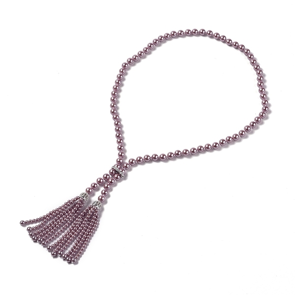 PandaHall (Jewelry Parties Factory Sale)Electroplated Shell Beaded Tassel Necklaces, with Brass Micro Pave Cubic Zirconia Beads and Clasp..., Purple
PandaHall (Jewelry Parties Factory Sale)Electroplated Shell Beaded Tassel Necklaces, with Brass Micro Pave Cubic Zirconia Beads and Clasp..., Purple