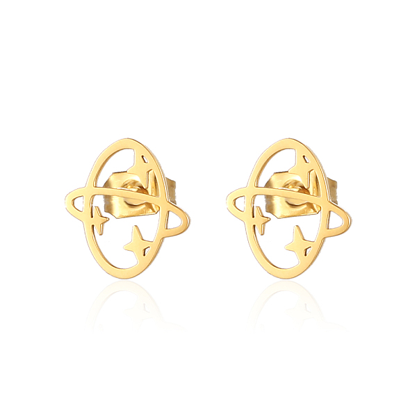 PandaHall Sweet Stainless Steel Flat Planet Earrings for Daily Wear, Women's Fashion. Stainless Steel
PandaHall Sweet Stainless Steel Flat Planet Earrings for Daily Wear, Women's Fashion. Stainless Steel