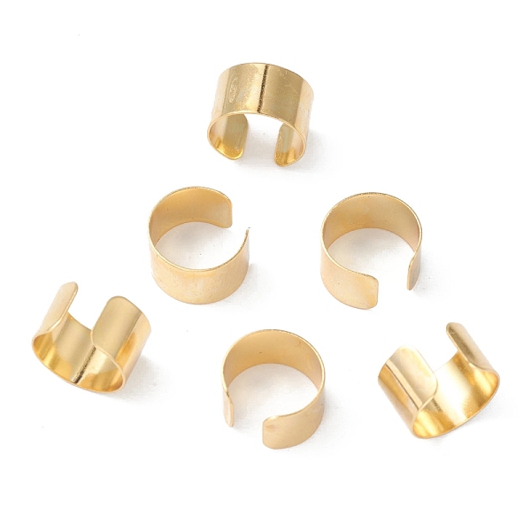 PandaHall 304 Stainless Steel Clip-on Earrings, Cuff Earrings, Real 18k Gold Plated, 10x6mm 304 Stainless Steel
PandaHall 304 Stainless Steel Clip-on Earrings, Cuff Earrings, Real 18k Gold Plated, 10x6mm 304 Stainless Steel
